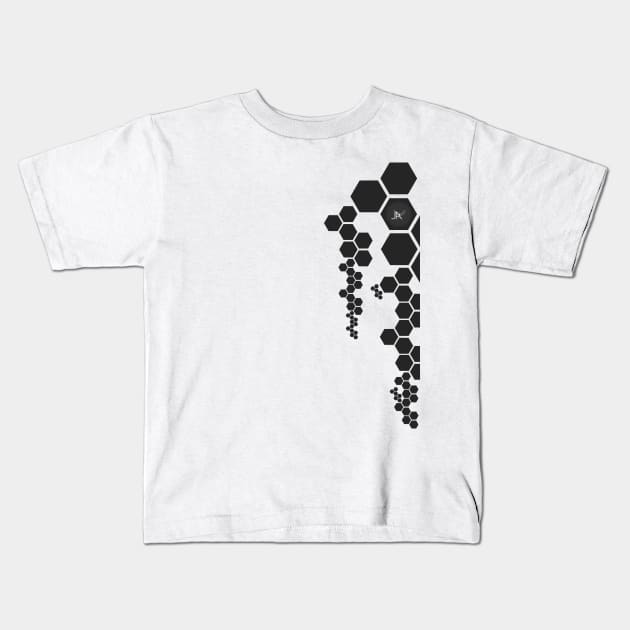 Hexagon Vines (Asymmetrical) Kids T-Shirt by JayesonAndel